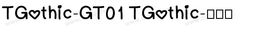 TGothic-GT01 TGothic字体转换